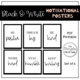 Black and White Motivational Posters
