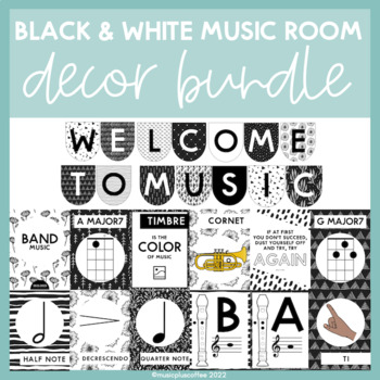 Preview of Black and White Music Room Decor