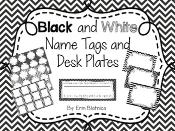 Black And White Name Worksheets Teaching Resources Tpt