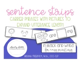Black and White Sentence Strips: Carrier Phrases with Pict