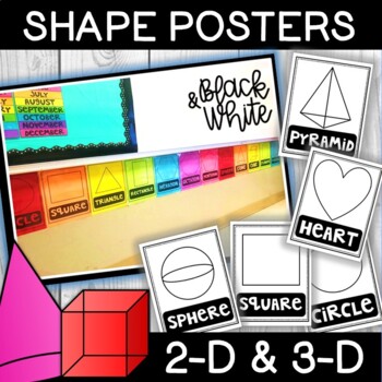 Preview of Black and White Shape Posters