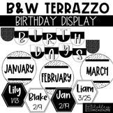 Black and White Terrazzo Classroom Decor | Birthday Displa