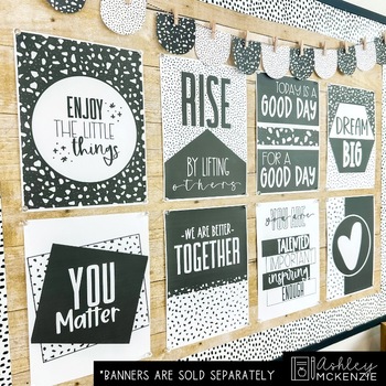 Modern Terrazzo Bulletin Board Letter Bundle Printable PDF Modern