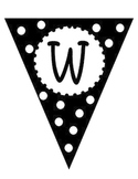 Black and White Welcome Banner - Lady Bug Theme