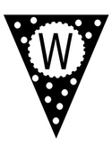 Black and White Welcome to __ Grade Banner - Space Ship Theme