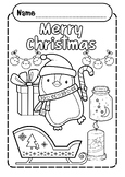 Black and white Christmas coloring pages