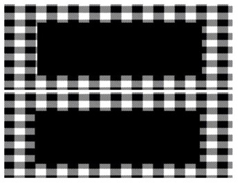 Preview of Black and white plaid Technology Word Wall.