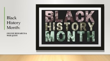 Preview of Black History Month Research Power Point Project