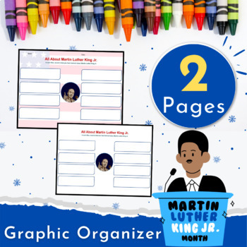 Preview of MLK day: All About Martin Luther King Jr. Graphic Organizer- Black history month