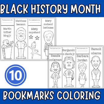 Black history month Bookmarks - BHM | Black history month Coloring ...