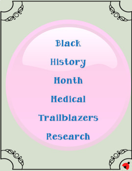 Preview of Black history month- Medical trailblazers research- virtual project