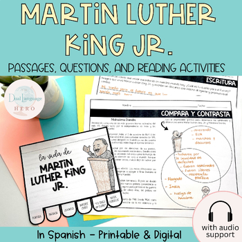 Preview of Black history month activities in Spanish - Martin Luther King Jr. in Spanish