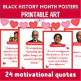 Black history month and valentine's day decor-posters february