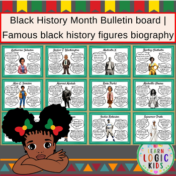 Preview of Black history month bulletin board | famous black history figures biography