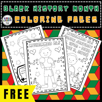 Preview of Black history month coloring pages, Black History Month Activities