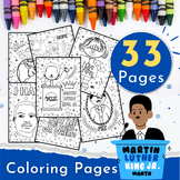 martin Luther King JR coloring pages MLK day Coloring shee