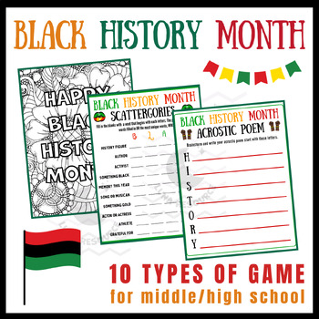 Preview of Black history month independent reading Activities Unit Sub Plans Early finisher
