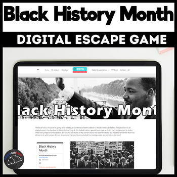 Preview of Black history month digital escape room - High School US History 