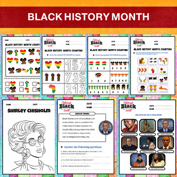 Preview of Black history month exercises