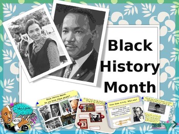 Preview of Black History Month Martin Luther King Jr. Day : interactive lesson