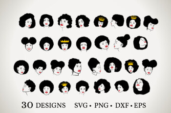 Free Free 278 Afro Hair Black Woman Svg Free SVG PNG EPS DXF File