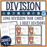Math Task Cards Long Division Review and Practice 5th Grade