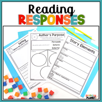 Reading Logs Reading Comprehension Sheets and Response Journals BUNDLE!