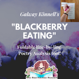 Blackberry Eating by Galway Kinnell foldable poetry analys