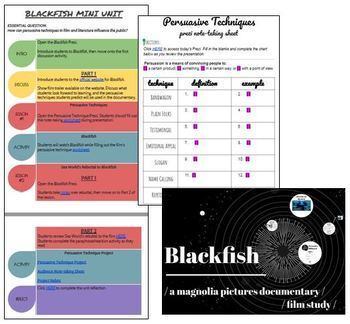 Preview of Blackfish Film Study Package - PAPERLESS & GOOGLE DRIVE READY!