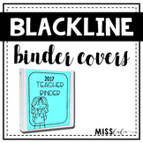 Blackline Binder Covers {Editable}