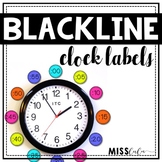 Blackline Clock Labels