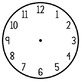 Blackline/Clip Art Clock Template - Analog and Digital by Juniper's Own