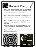Pages For Blackout Poems Worksheets & Teaching Resources | TpT