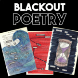 Blackout Poetry Lesson and Creative Art Project — Includes