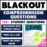 Blackout Read-Aloud Questions - Reading Comprehension