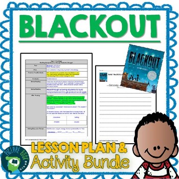 Preview of Blackout by John Rocco Lesson Plan and Activities