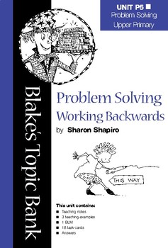 Preview of Blake's Topic Bank - Problem Solving: Working Backwards