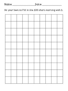 Preview of Blank 100 Chart