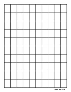 Blank 100s Chart by Miss J Ong | Teachers Pay Teachers