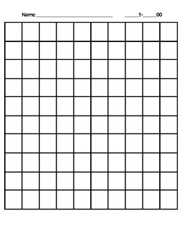Preview of Blank 100s chart