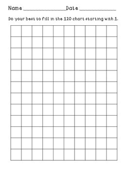 Preview of Blank 120 Chart