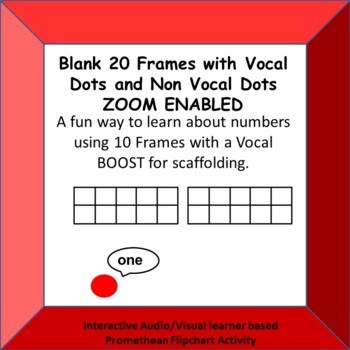 Preview of Blank 2 10 Frame (20 Frame) with VOCAL DOTS!  ZOOM ENABLED