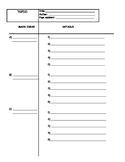 Blank 2-column note template