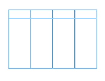 Preview of Blank 4 Column Chart