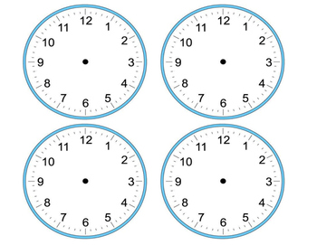 Preview of Blank Analog Clocks