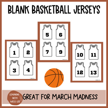 Preview of Blank Basketball Jerseys | March Madness Basketball Jerseys