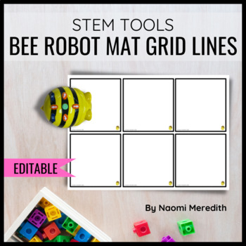 Preview of Blank Bee Bot Mat | Digital, Editable & Printable