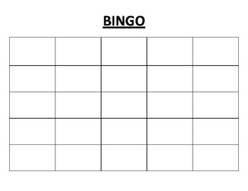 Blank Bingo by Watson's Elementary Classroom | Teachers Pay Teachers