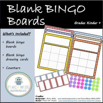 Preview of Blank Bingo Boards