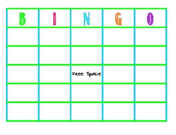 Blank Bingo Cards by Amanda Smith | Teachers Pay Teachers